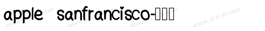 apple sanfrancisco字体转换